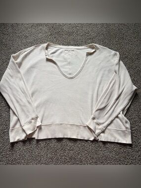 Free people buttercup waffle knit long sleeve
